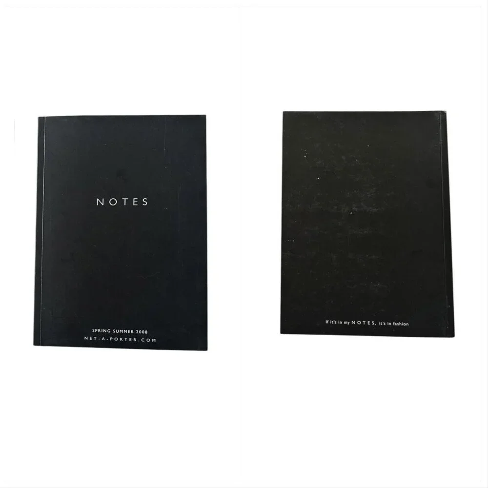 Set of 2 NET-A-PORTER NOTES Magazines SS 2008 & SS 2009 Rare Fashion Collectible